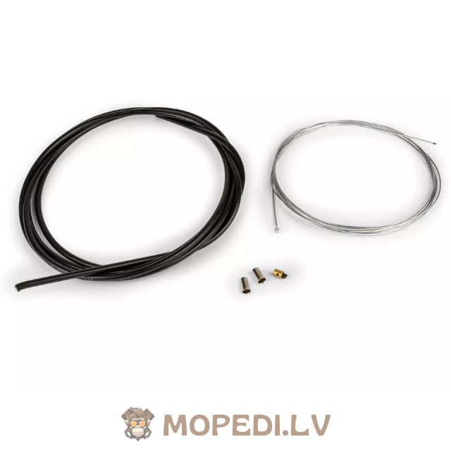 Droselio troso komplektas universalus 1.2mm x 2 metrai Motoforce Racing juodas