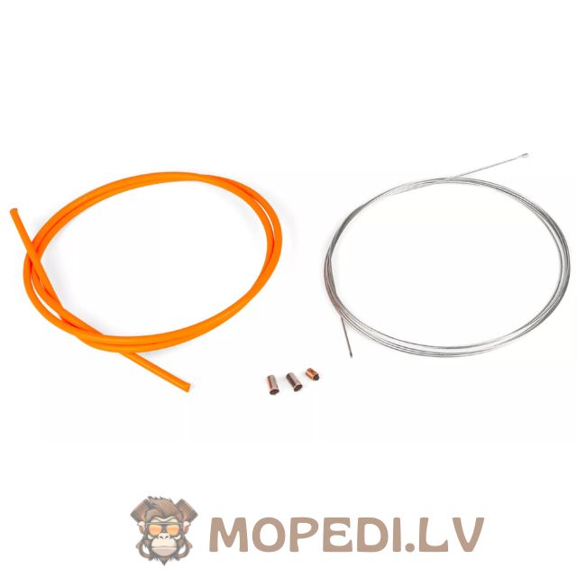 Droselio troso komplektas universalus 1,2 mm x 2 metrai neoninės oranžinės spalvos