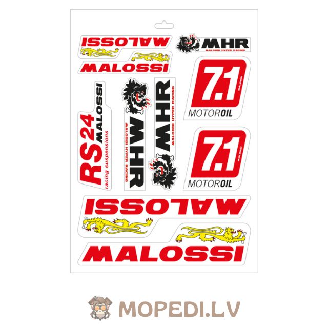 Sticker Malossi Sheet A3