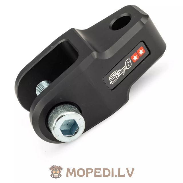 Shock Riser Stage6 CNC +40mm Minarelli / CPI / Peugeot / Kymco / GY6 black