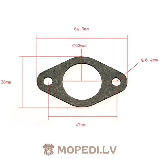 Išmetimo tarpiklis 28mm Piaggio / Morini