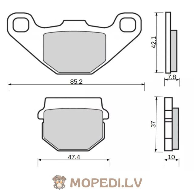 Brake Pads Stage6 Sport Derbi / Peugeot