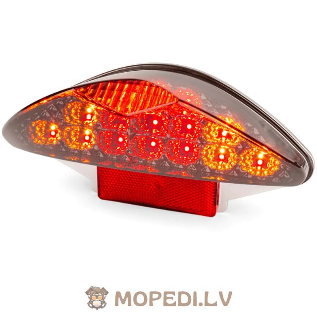 Galinis žibintas su posūkių žibintais LED juoda linija Yamaha Aerox iki 2013 m.