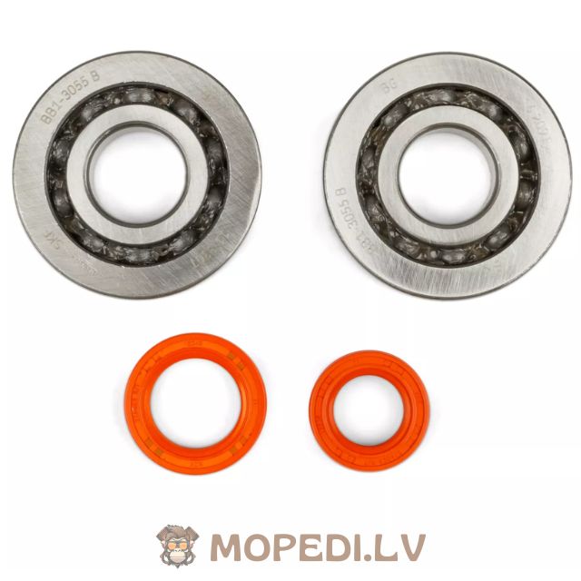 Crankshaft Bearing Set Stage6 R/T C4 steel cage Peugeot vertical Euro 1