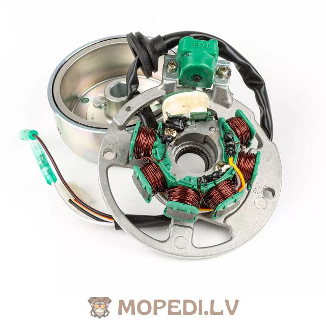 Uždegimo rotorius + statorius, originalios kokybės, Minarelli horizontalus, iki 2004 m.