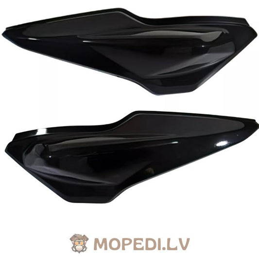Rear side fairings left + right for Yamaha Aerox after 2013 black metallic