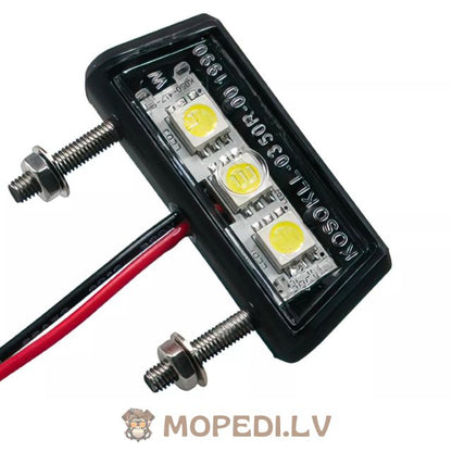 KOSO LED numerio ženklo apšvietimas, homologuotas, universalus, 17,5x42 mm