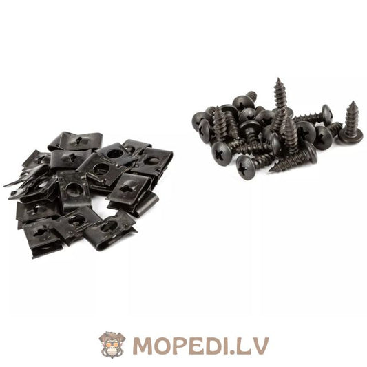 M5x15mm gaubto spaustukai (x20) + varžtai (x20)