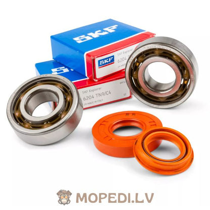 Crankshaft Bearing Set Stage6 R/T C4 polymer cage Minarelli Horizontal / Vertical