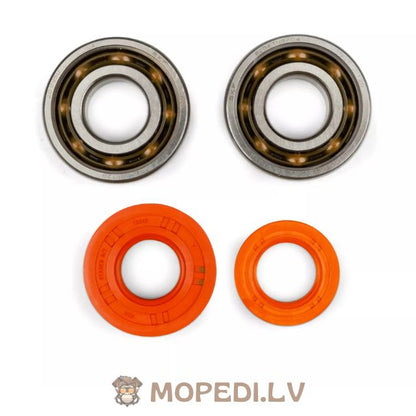 Crankshaft Bearing Set Stage6 R/T C4 polymer cage Minarelli Horizontal / Vertical