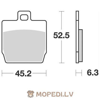 Brake Pads OEM quality Yamaha Aerox (rear) / Slider (front)