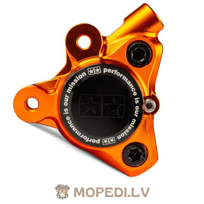 Front Brake Caliper CNC aluminium Stage6 Minarelli / Piaggio / Peugeot orange