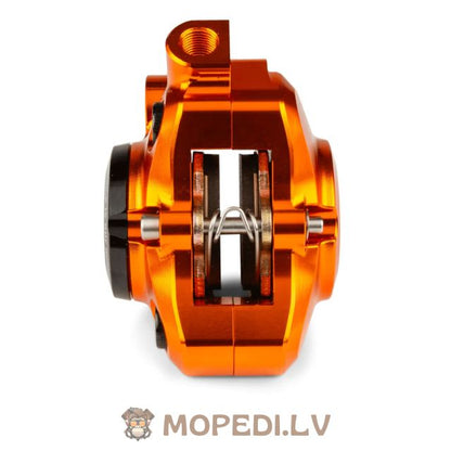 Front Brake Caliper CNC aluminium Stage6 Minarelli / Piaggio / Peugeot orange