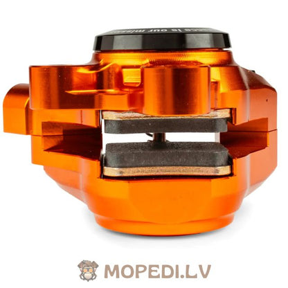 Front Brake Caliper CNC aluminium Stage6 Minarelli / Piaggio / Peugeot orange