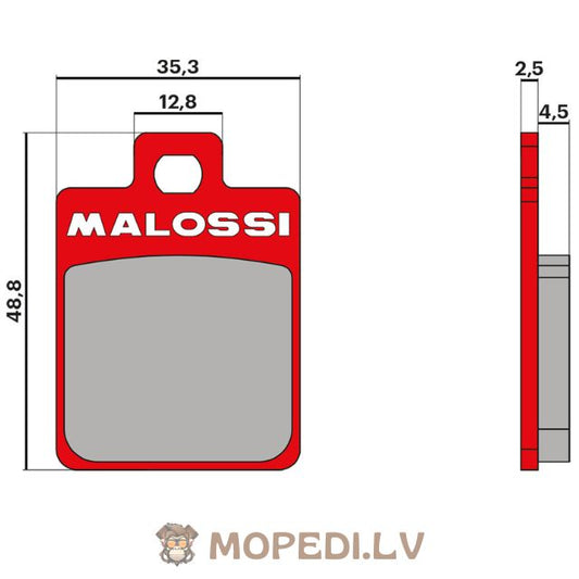 Malossi MHR stabdžių trinkelės Piaggio