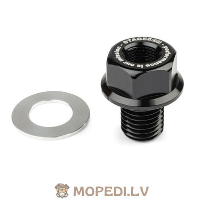 Temperature Sensor Adapter Stage6 M12x1.5x15mm Piaggio / Derbi black