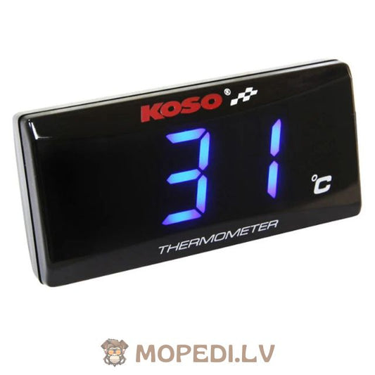 Temperature Gauge Koso Super-Slim blue