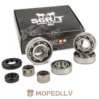 Bearings + Oil Seals gearbox Stage6 HQ Minarelli AM6