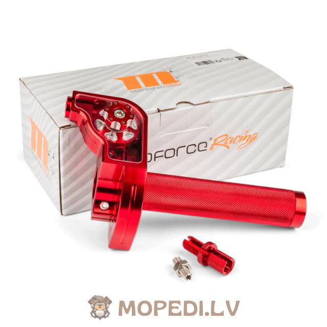 Quick Action Throttle MotoForce Racing CNC Aluminium Red