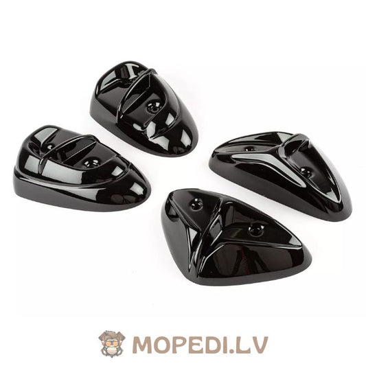 Bumper Pads (x4) STR8 black MBK Stunt / Yamaha Slider
