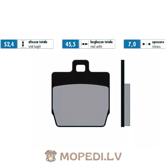 Brake Pads Polini Original Yamaha Aerox (rear) / Slider (front)