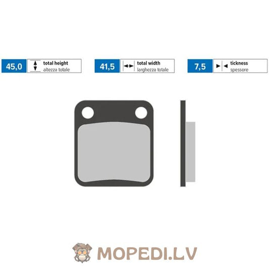 Brake Pads front Polini Original Peugeot Vivacity before 2008