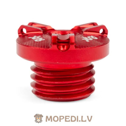Oil Filler Cap Str8 Derbi red