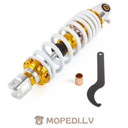 Amortizatorius 300 mm reguliuojamas auksinis / baltas universalus