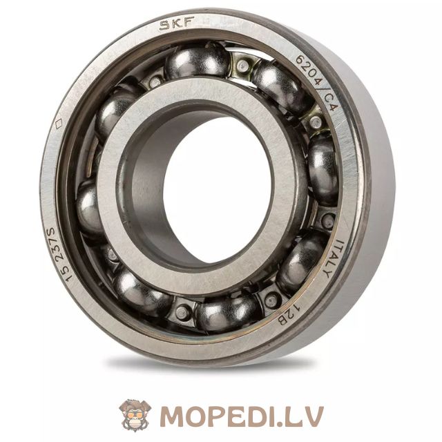 Guolis SKF 6204-C4 - 20x47x14mm plieninis narvas