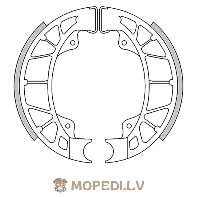 Stabdžių kaladėlės 110x25mm Stage6 Sport 110x25mm Piaggio / Vespa