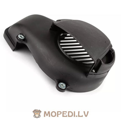 Ventiliatoriaus dangtelis su oro filtru, juodas, vertikalus, „Minarelli“ po 2004 m.