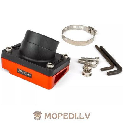 Intake Manifold + Spacer 35mm PWK / VHST Stage6 R/T orange Piaggio / Peugeot horizontal