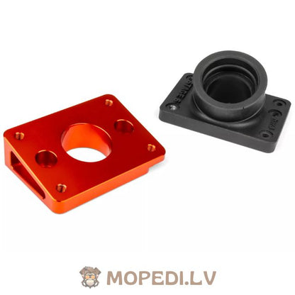 Intake Manifold + Spacer 35mm PWK / VHST Stage6 R/T orange Piaggio / Peugeot horizontal