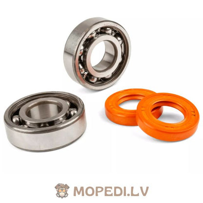 Crankshaft Bearing Set Stage6 R/T C3 steel cage Derbi