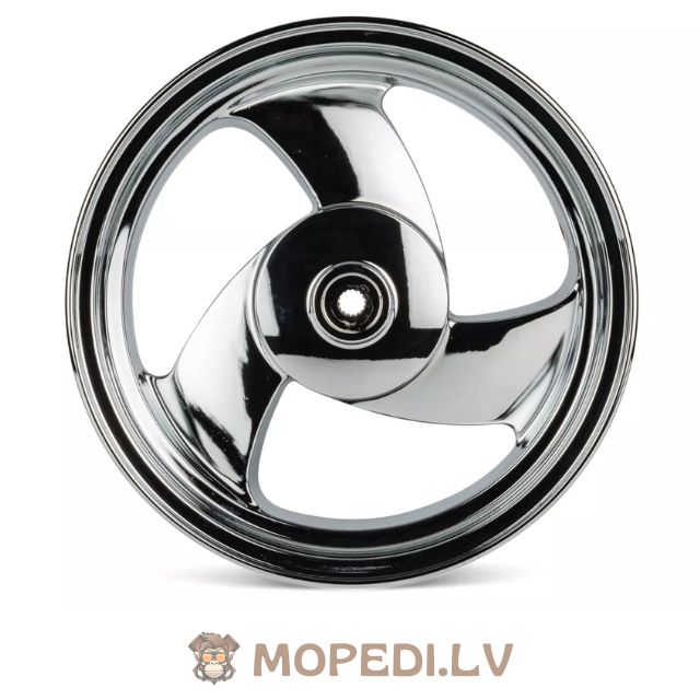 Rear Wheel (13x3.5) 3 spokes (aluminium) MBK Booster / BW's chrome