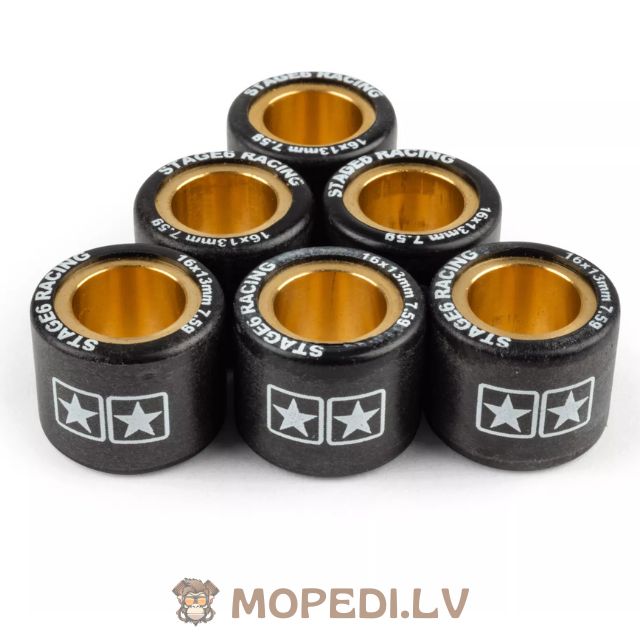 Variator Roller Weights (x6) Stage6 16x13mm