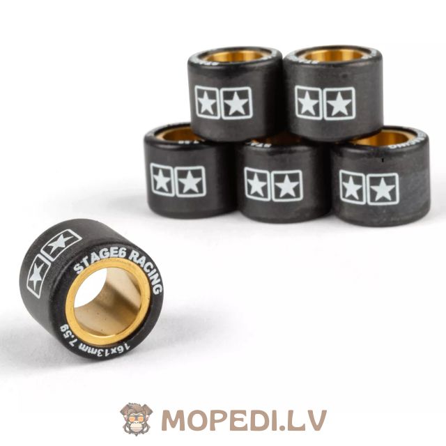 Variator Roller Weights (x6) Stage6 16x13mm