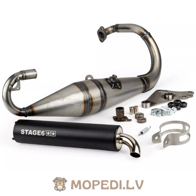 Exhaust Stage6 Pro Replica MK2 Black Peugeot vertical