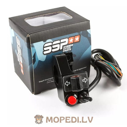 Jungiklis Stage6 SSP kairė pusė, juodas