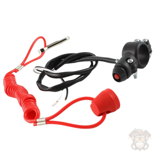 Kill Switch Racing STR8 red attached to handlebar